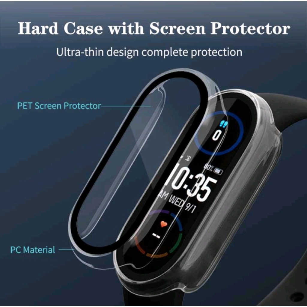 Hard Full cover screen Protection Xiaomi Mi Band  4 5 6 7 Miband 4 5 6 7 Case Casing  Anti gores