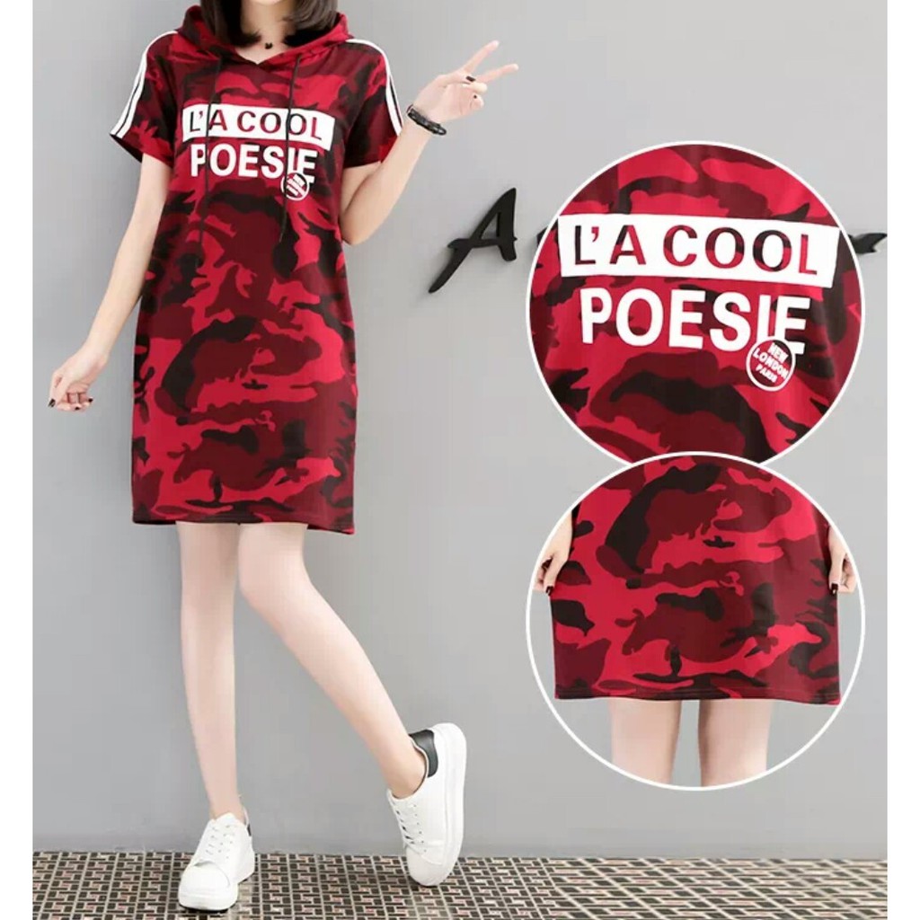 C18 HODIE LA COOL Bahan babyterry tebal model printing premium fit to L. LD 96 cm panjang 82 cm