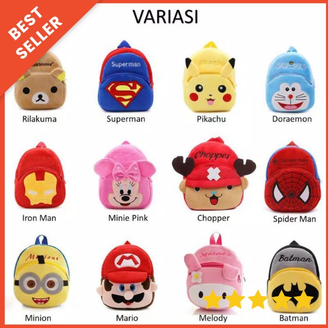 ZHAFIRA KIDS STORE - RANSEL ANAK IMPORT / TAS RANSEL ANAK PAUD IMPORT / BACKPACK ANAK MURAH IMPORT