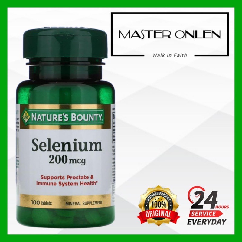 Nature Bounty Selenium 200 mg 100 Tablet Nature's Bounty Usa