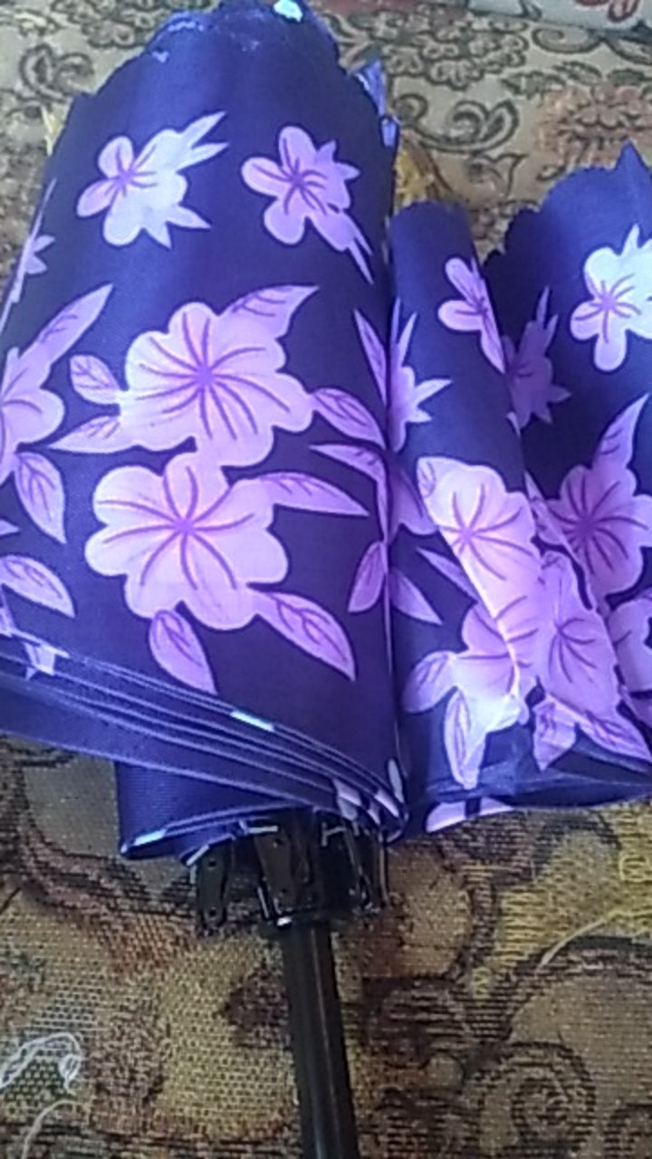 Payung Lipat 3 Satin Tas Motif Random Osaka 301