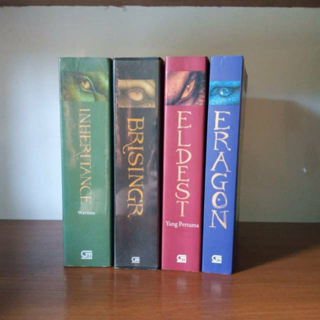 Buku set novel eragon - Christopher Paolini (Eragon, eldest, Brisingr, Inheritance)