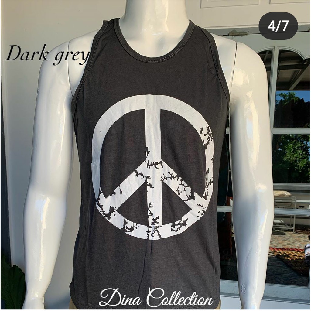 Baju Singlet Peace Kaos Oblong Bali