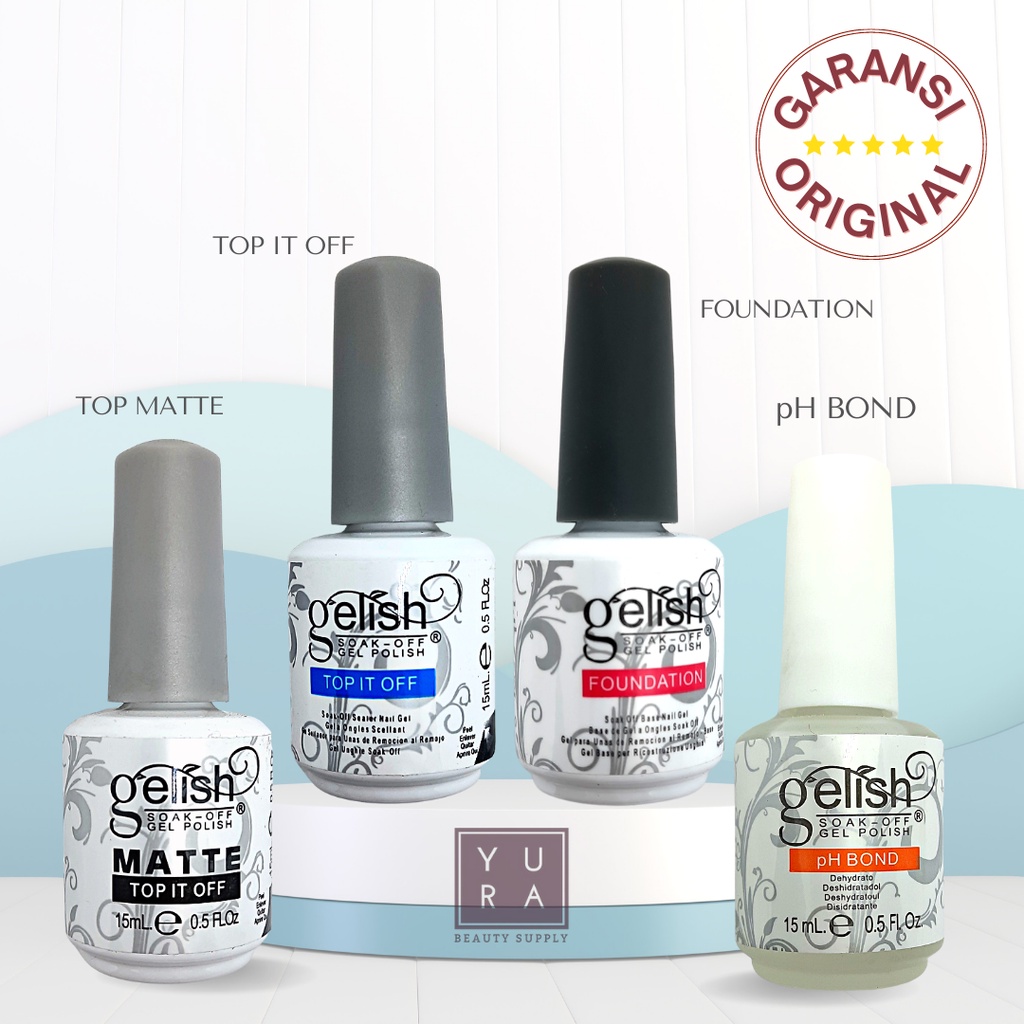 Gelish Dynamic Soak Off Gel Polish Kutek Top Coat / Base Coat / Matte Top Coat / PH BOND