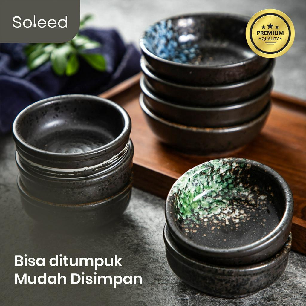 TEMPAT SAUS SAMBAL KERAMIK CERAMIC SAUCE PLATE BOWL JAPANESE