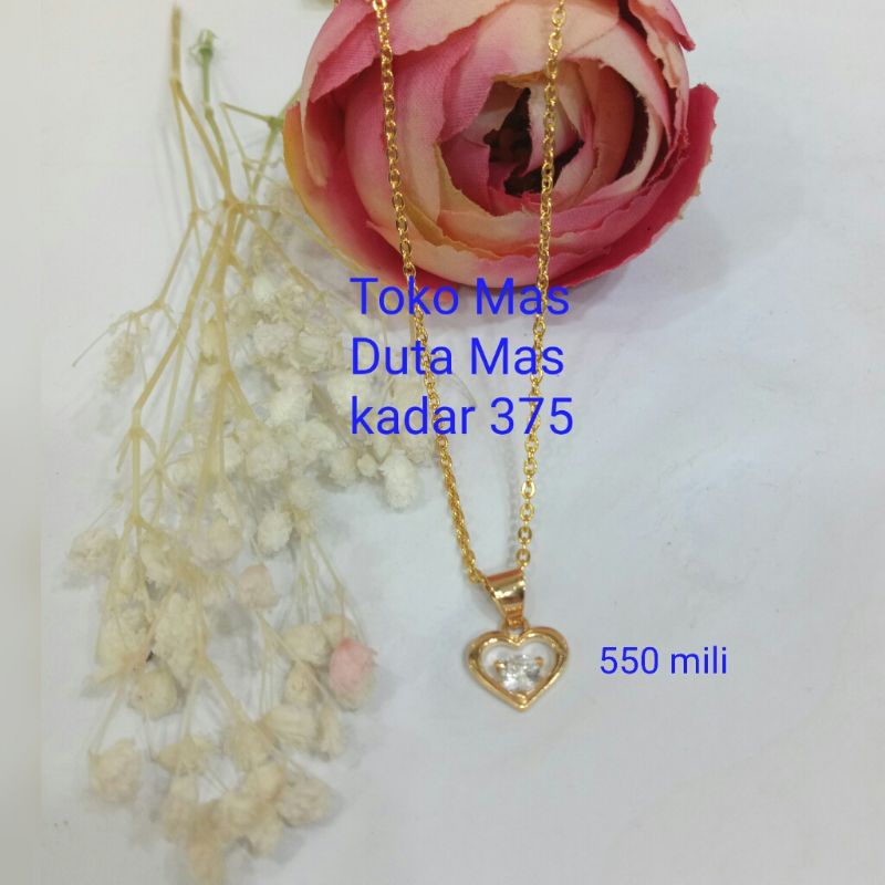 liontin emas asli 375