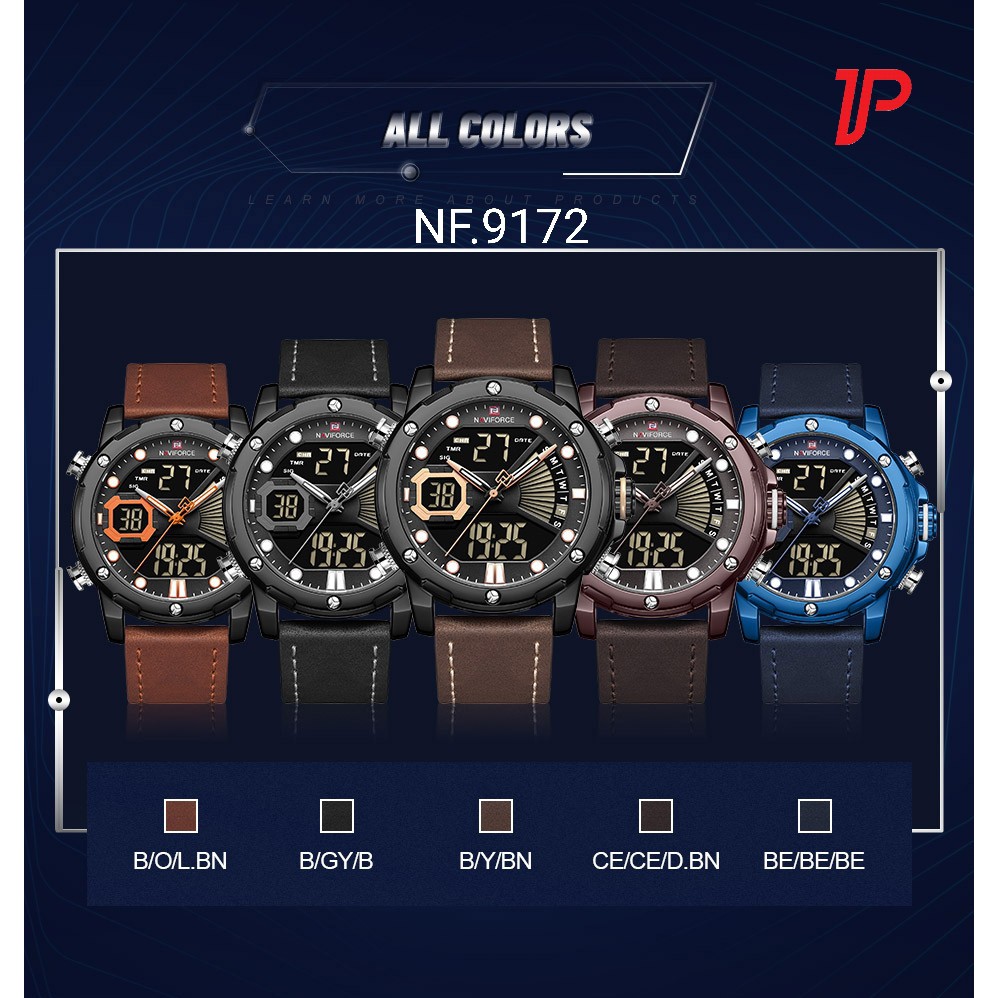 Jam Tangan Pria Naviforce NF9172 Leather Strap
