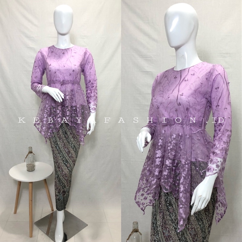 Kebaya Modern / Stelan Kebaya brukat / Kebaya remaja kekinian / Kebaya brokat / Atasan Kebaya Brukat / Kebaya