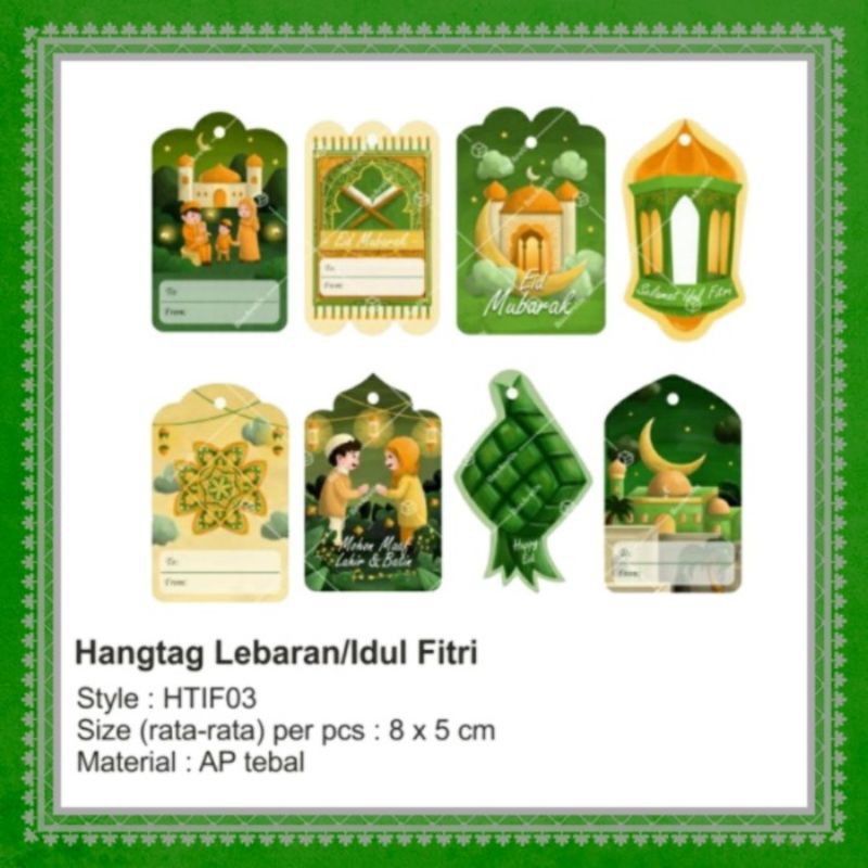 

Hangtag Lebaran Hang Tag Idul Fitri Label Kartu Ucapan Gift Tag Hampers Parcel Ramadhan