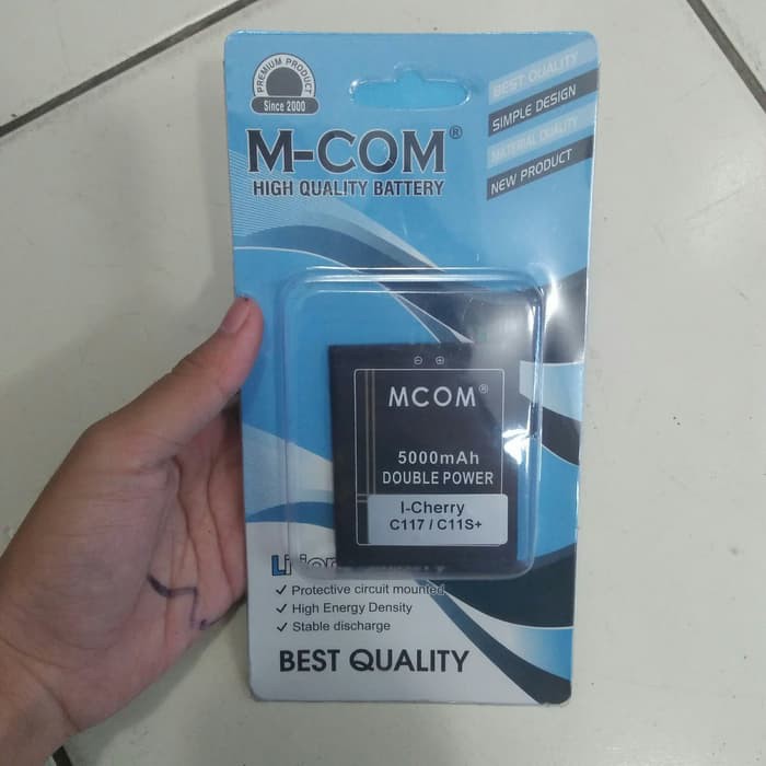 Batre Baterai Double Power Mcom i-Cherry iCherry C117 C117S C11S+ C11S Plus  C75 Sense