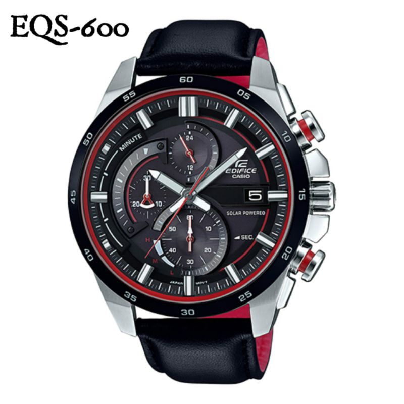 Jam tangan Solar CASIO Edifice EQS-600 EQS 600 Chronograph fullset