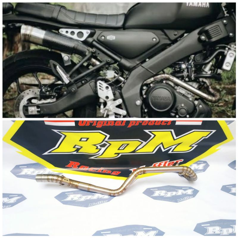 Leher Knalpot Racing XSR 155 Model Scrambler