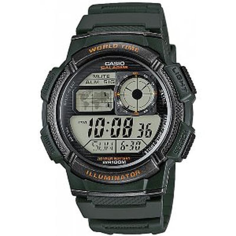 BUKAN BM !!! Casio Original AE1000 / AE-1000W / AE-1000W-1A Jam Tangan Pria Digital Karet ORIGINAL