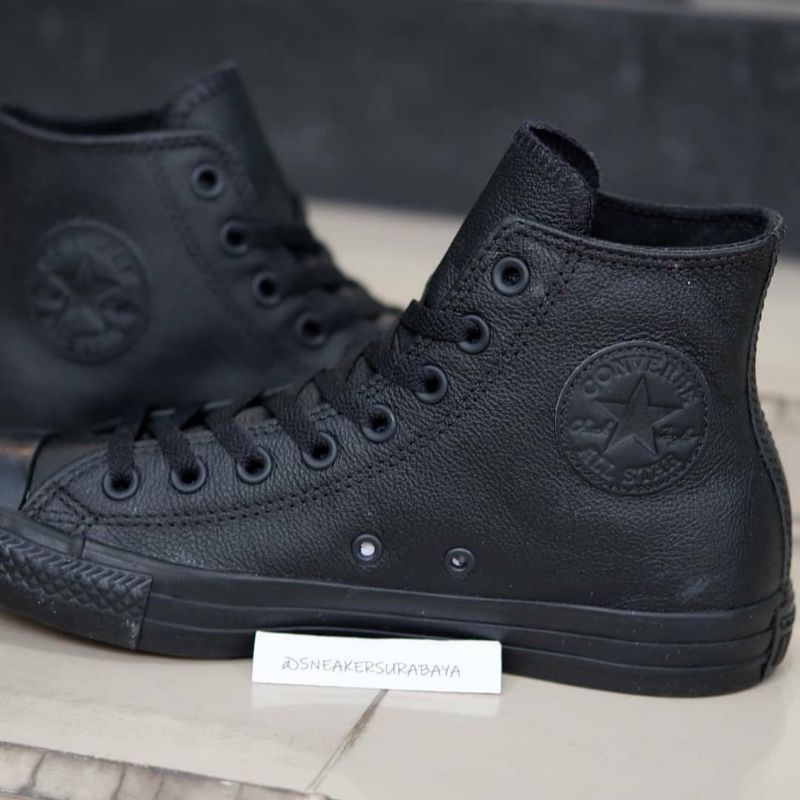 Converse Chuck Taylor Hi Mono Black Leather