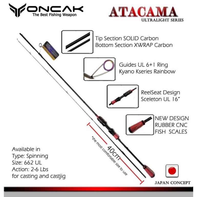 JORAN SPINNING UL ONCAK ATACAMA 662 UL