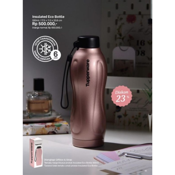 Insulated Eco bottle by tupperware