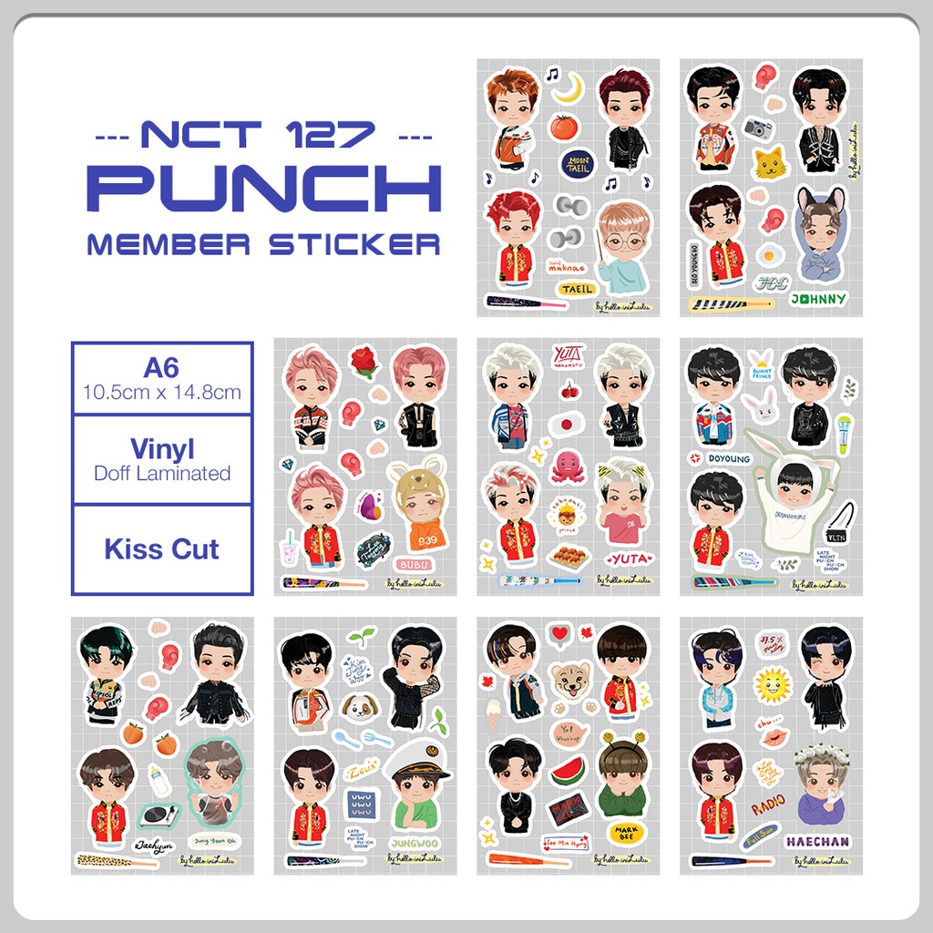 

STICKER NCT 127 - Punch - Member