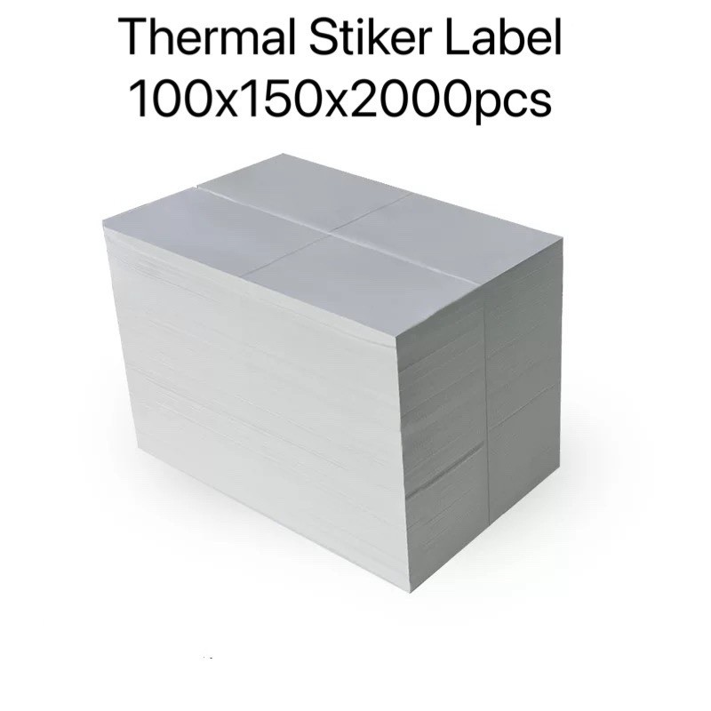 

label thermal label stiker barcode label pengiriman 100x150 / 2.000 PCS