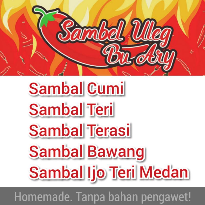 

Sambal Cumi, Sambal Teri, Sambal Terasi, Sambal Bawang, Sambal Teri Medan