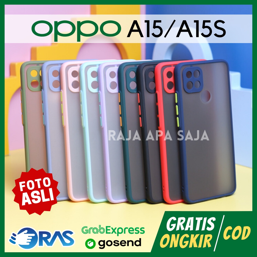 Soft Case Oppo A15 A15S Softcase Silicon Hardcase Mika Silikon Kondom HP Cover Sarung Mate Doff Dove