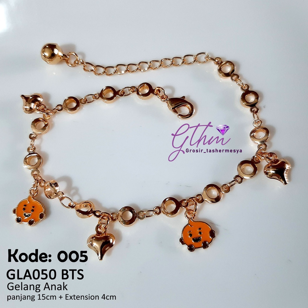 Gelang BTS anak-anak dan remaja perhiasan fashion import kualitas premium anti karat gla050