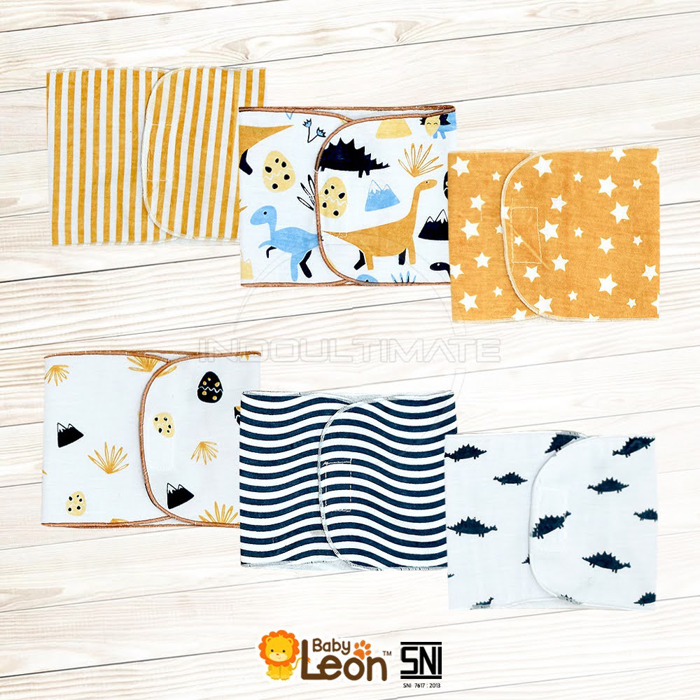 6in1 BABY LEON Gurita Instan Motif Gurita Rekat Bayi Baru Lahir GR-216