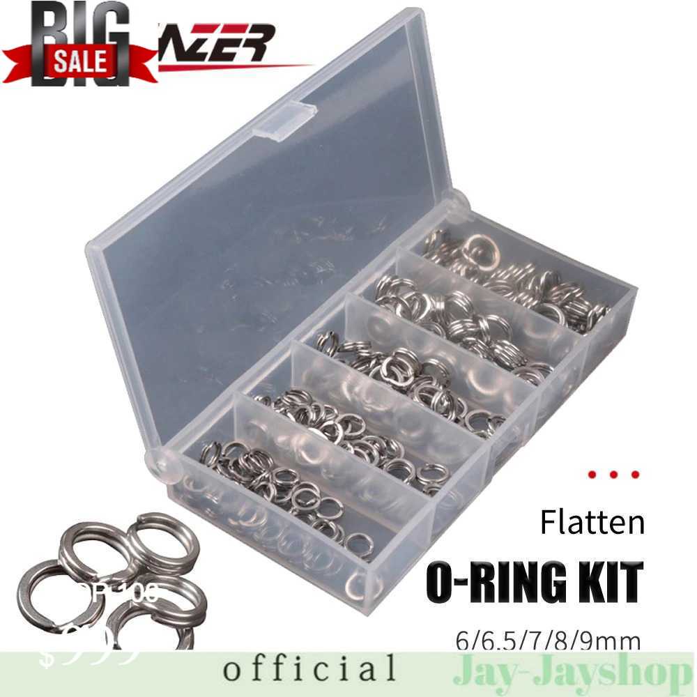 LUSHAZER Cincin Konektor Umpan Pancing Split Ring 200PCS - LSH01