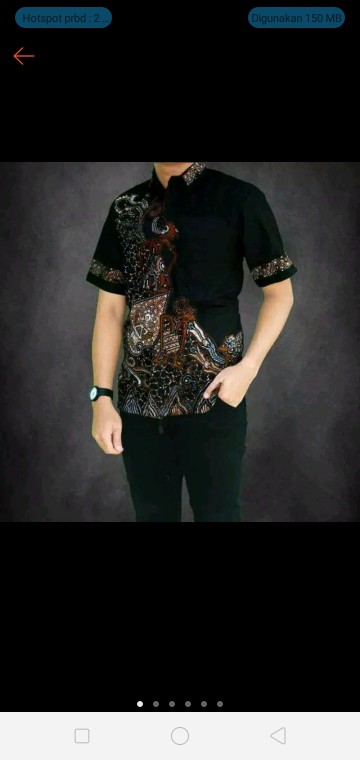 New Arrival Distro Batik Pria Bordir Sogan Hrb026 Batikaf Notoarto Batik Ipnu-ippnu Hem Pria Bel