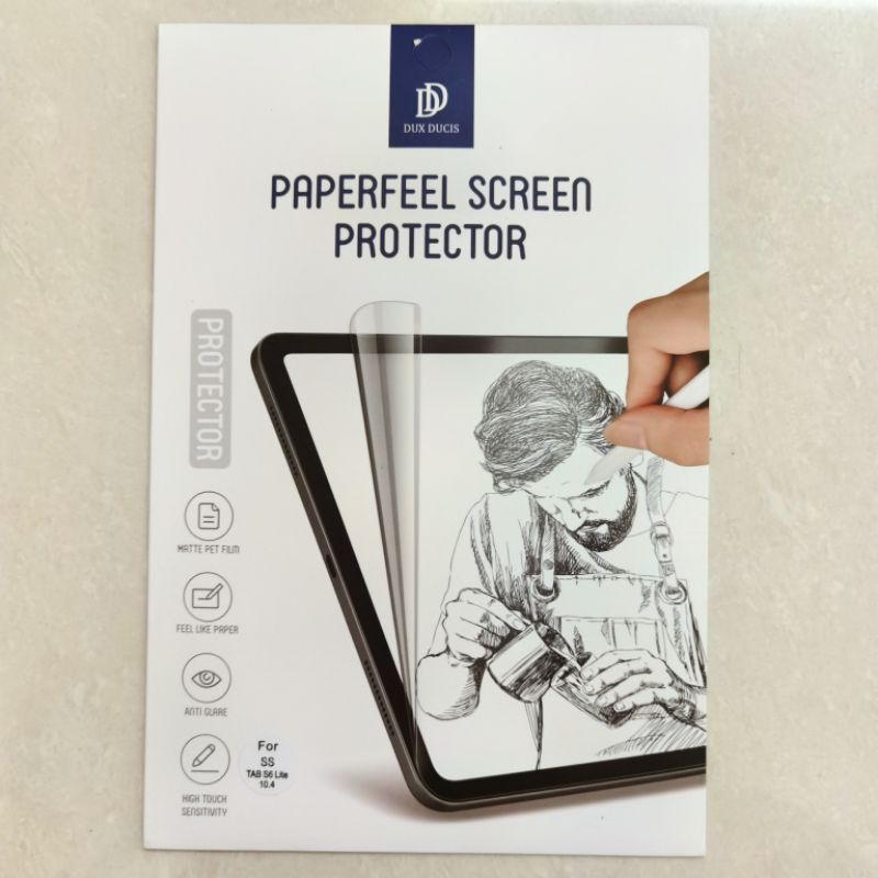 Paperfeel Samsung Galaxy Tab S6 Lite 10.4&quot; 10.4 Inch Dux Ducis Screen Protector Guard Paperlike Antigores