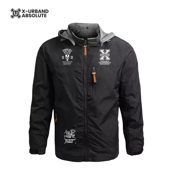 Jaket Motor Pria Harington Bolak Balik