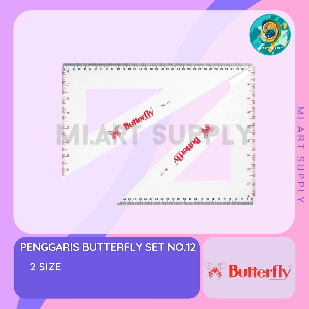 

Penggaris Butterfly Set No.12