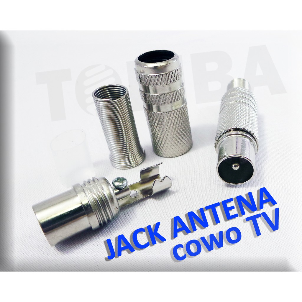 jack antena tv besi jantan / jack tv besi / colokan antena tv