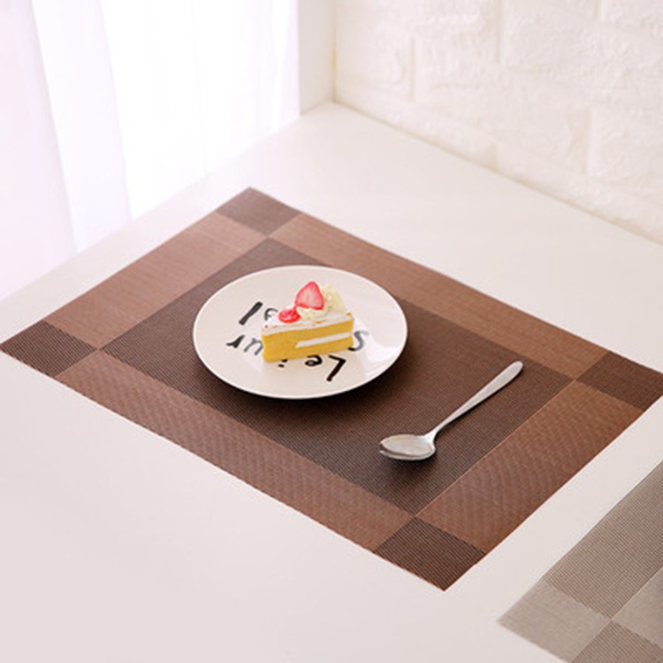 Trend-Tatakan piring alas makan table mat PVC anti slip dekorasi meja Alas meja