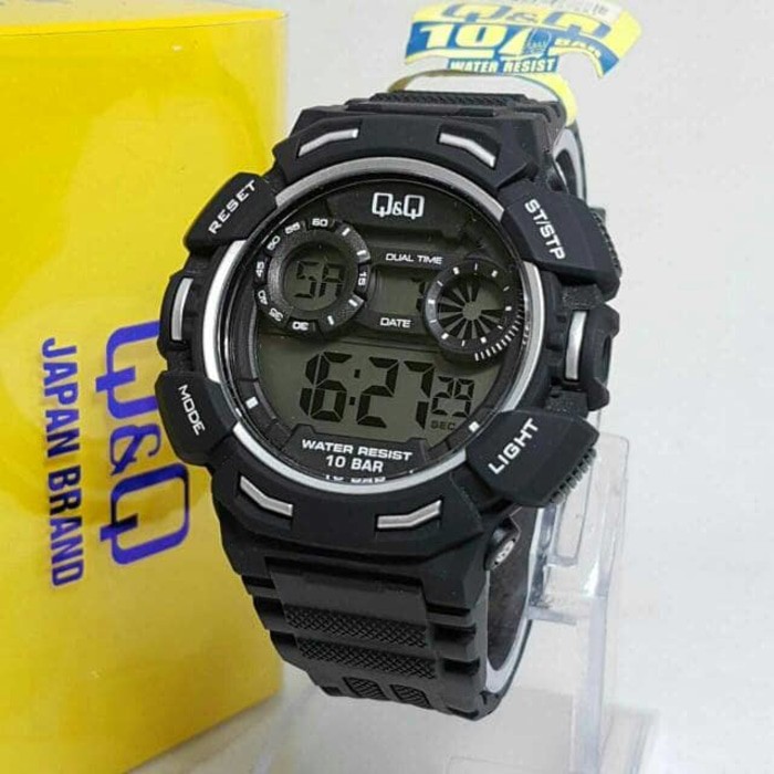 JAM QQ QNQ Q&Q M148j DIGITAL SPORT RUBBER KARET ORIGINAL WATCH