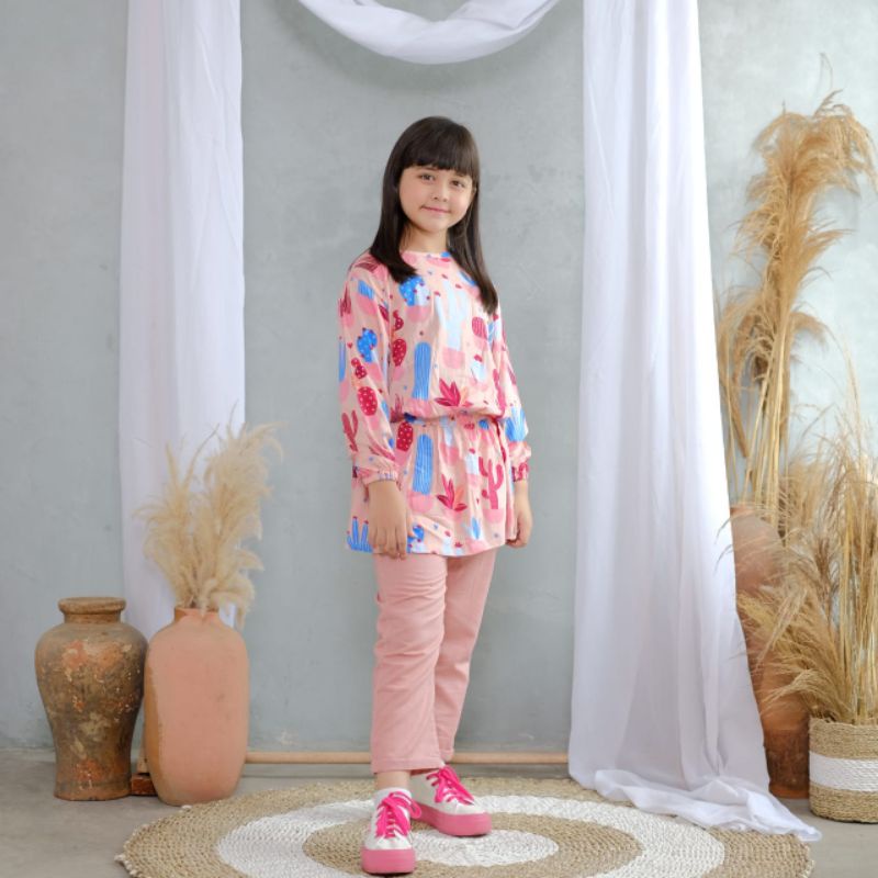 Setelan Kaktus Billion Kidswear Setekan Anak Cewek Set Cactus Billion