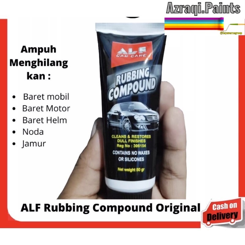 ALF Rubbing Compound Mobil Motor Paket Compound Penghilang Baret Mobil Motor Alfagloss