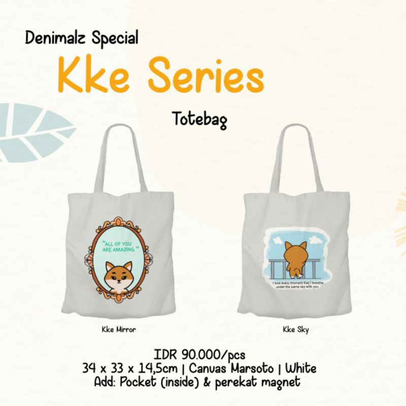 [READY STOCK] Totebag Denimalz Kke series