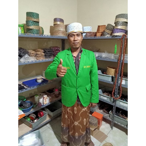 peci trompah motif pedang / songkok anyaman bambu motif pedang