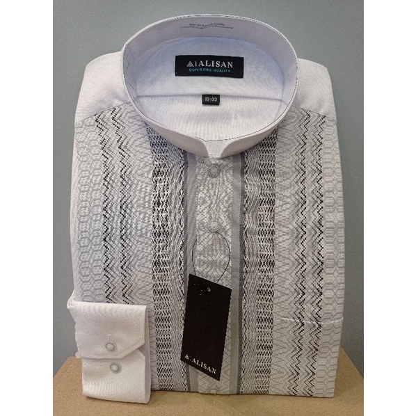 Alisan Koko Bordir Lengan Panjang Reguler