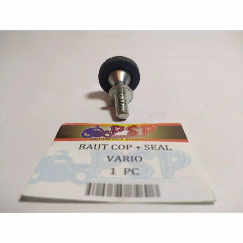 BAUT COP + SEAL VARIO / BEAT - Baud Silinder Head kop + Karet Vario Karbu (Kepala Kunci L , Drat 6mm