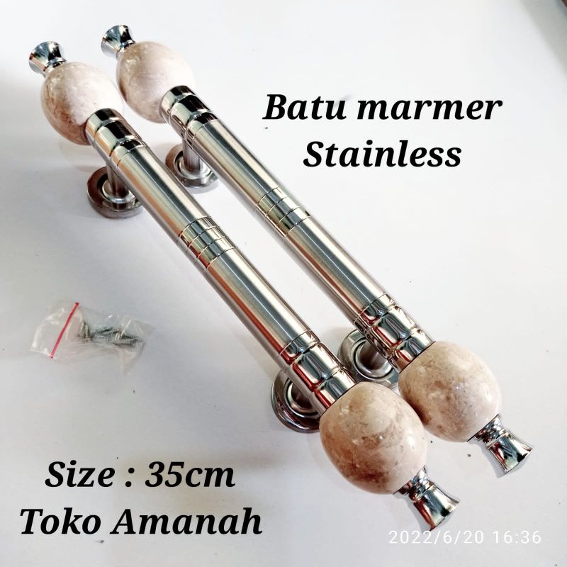 Size 35cm / Gagang pintu marmer handle pintu antik batu marmer