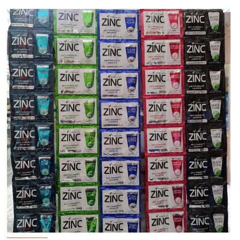 SAMPO ZINC SACHET / 1 RENCENG ISI 12 / 10ML