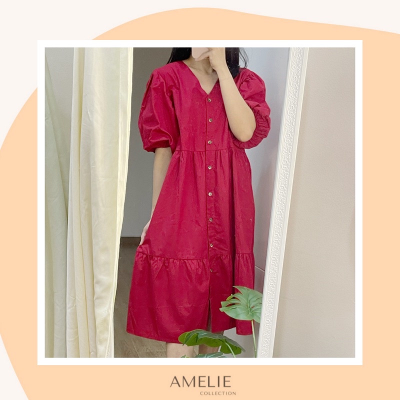 ODESSA DRESS - dress wanita puffy sleeve