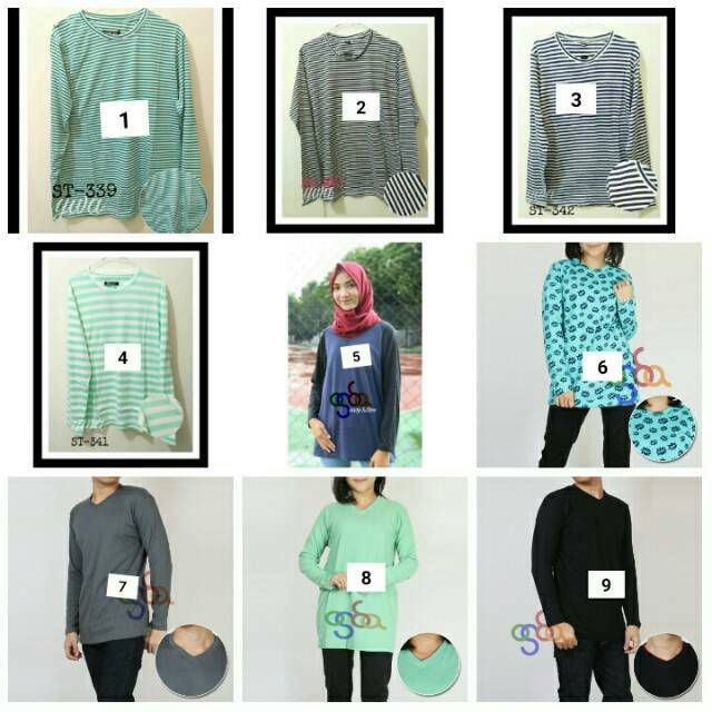 STRIPE TEE / KAOS LENGAN PANJANG / KAOS WANITA / STRIPE TEE LONG HAND / KAOS BRANDED / KAOS GARIS
