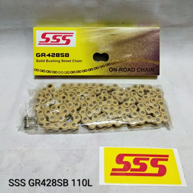 Rantai SSS Jupiter / Vega / F1ZR / Crypton / Vega ZR 428 110 Gold