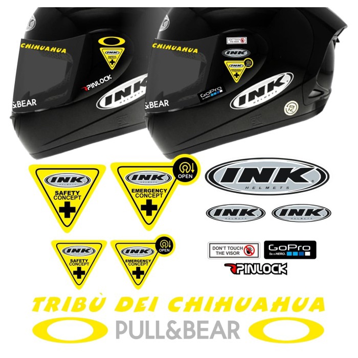 vf300ff Paket Stiker Visor Tribu Helm Kyt Kbc Ls2 Nhk - Kyt Vx20V