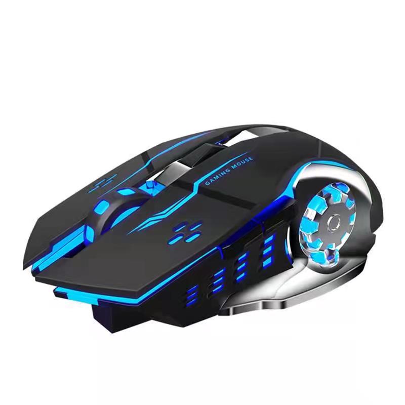 【COD】Viqoo Rechargeable RGB Gaming Mouse Wireless Ultra Thin Silent LED Light Computer Laptop Rechargeable Wireless Mouse