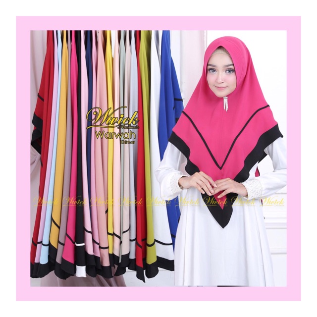 KHIMAR WARWAH Wwiek Muslimah