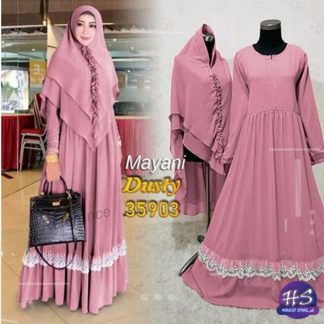 FASHION BAJU GAMIS MUSLIM WANITA REMAJA DEWASA MAXI MAYANI TOP CERUTI JAKARTA MURAH TERBARU