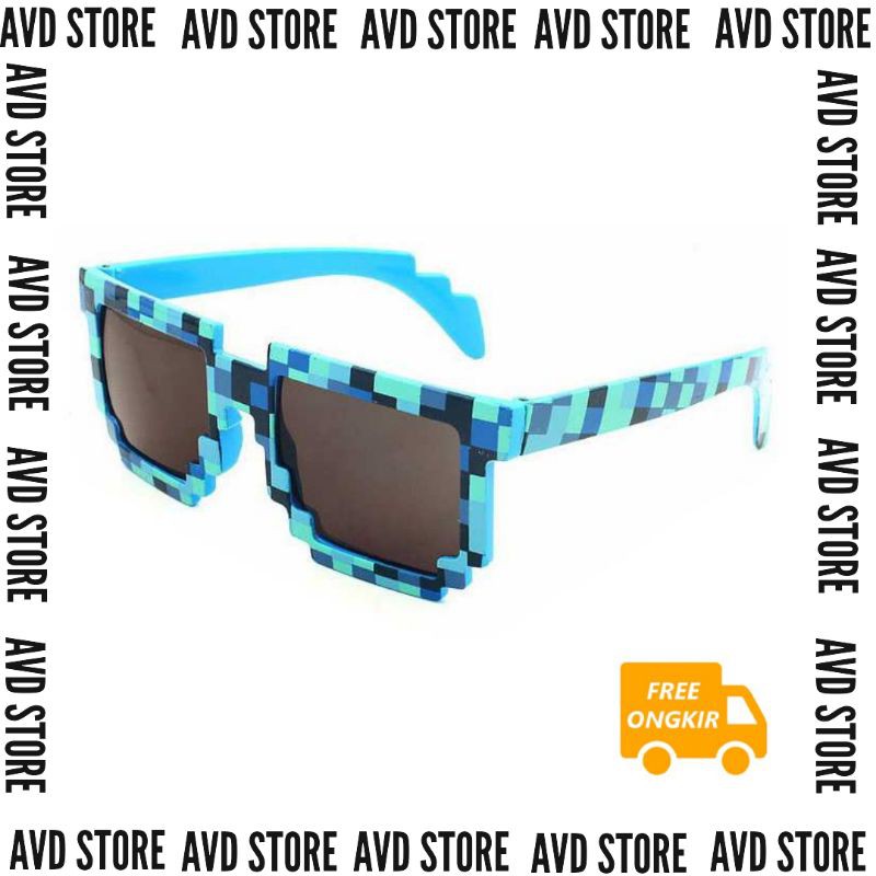 Kacamata Anak Minecraft/kacamata pixel